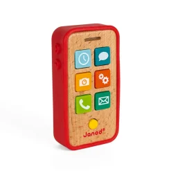 Janod Jouets Musicaux*Téléphone Sonore (bois et silicone)