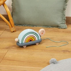 Janod Formes & Couleurs|Jouets À Promener & À Pousser*Tortue Arc-en-ciel Sweet Cocoon (bois)