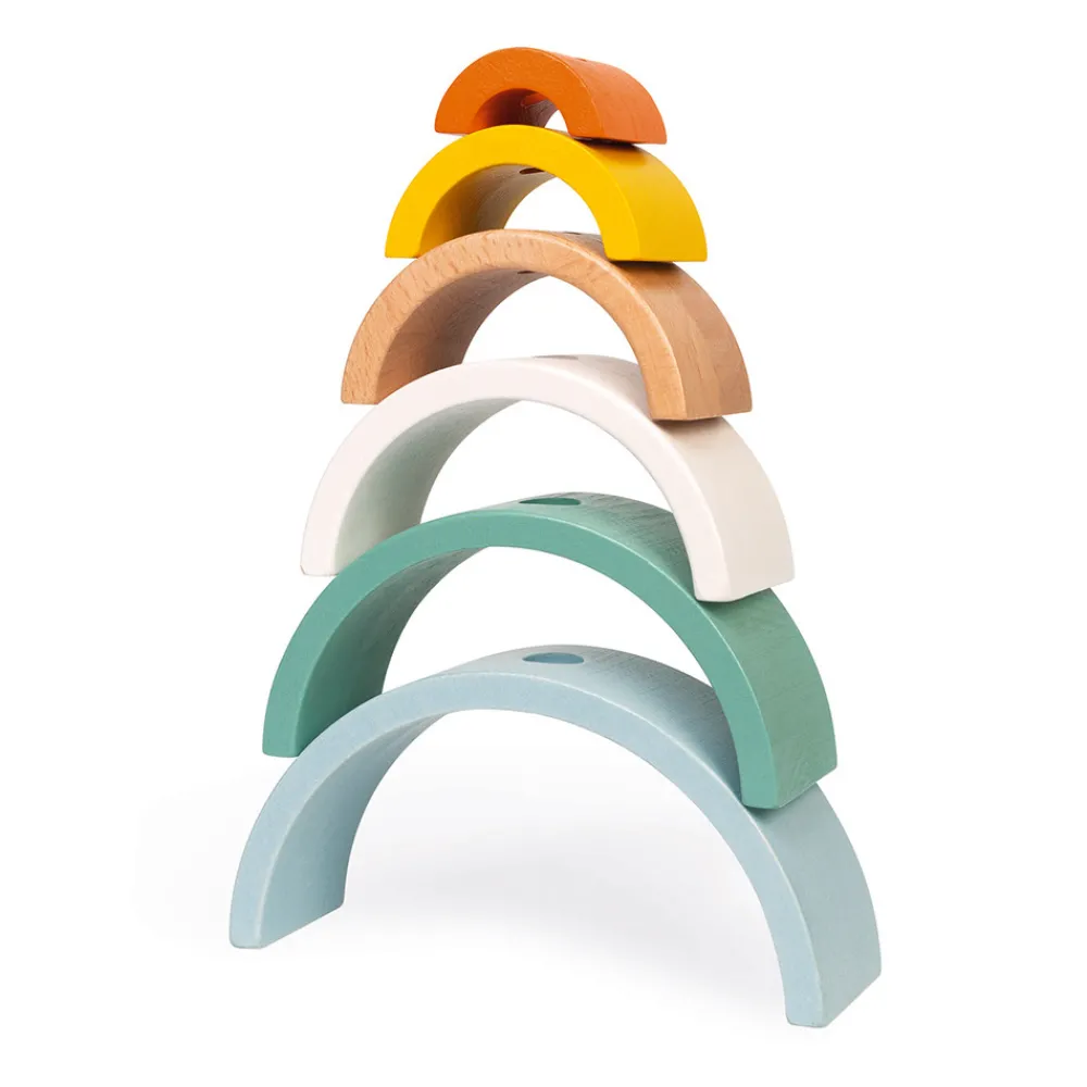 Janod Formes & Couleurs|Jouets À Promener & À Pousser*Tortue Arc-en-ciel Sweet Cocoon (bois)