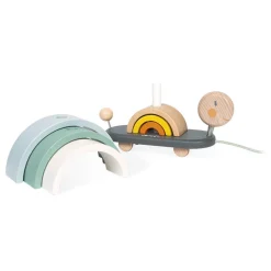 Janod Formes & Couleurs|Jouets À Promener & À Pousser*Tortue Arc-en-ciel Sweet Cocoon (bois)