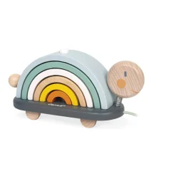 Janod Formes & Couleurs|Jouets À Promener & À Pousser*Tortue Arc-en-ciel Sweet Cocoon (bois)