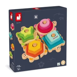 Janod Formes & Couleurs|Manipulation & Encastrement*Tortues des Formes I wood (bois)