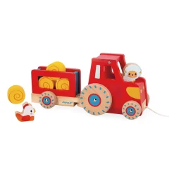 Janod Tracteurs & Animaux De La Ferme|Jouets À Promener & À Pousser*Tracteur à Tirer