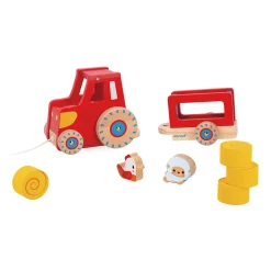 Janod Tracteurs & Animaux De La Ferme|Jouets À Promener & À Pousser*Tracteur à Tirer