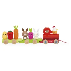 Janod Tracteurs & Animaux De La Ferme|Jouets À Promener & À Pousser*Train à Tirer Ferme