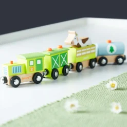 Janod Trains & Circuits|Tracteurs & Animaux De La Ferme*Train Ferme Story (bois)