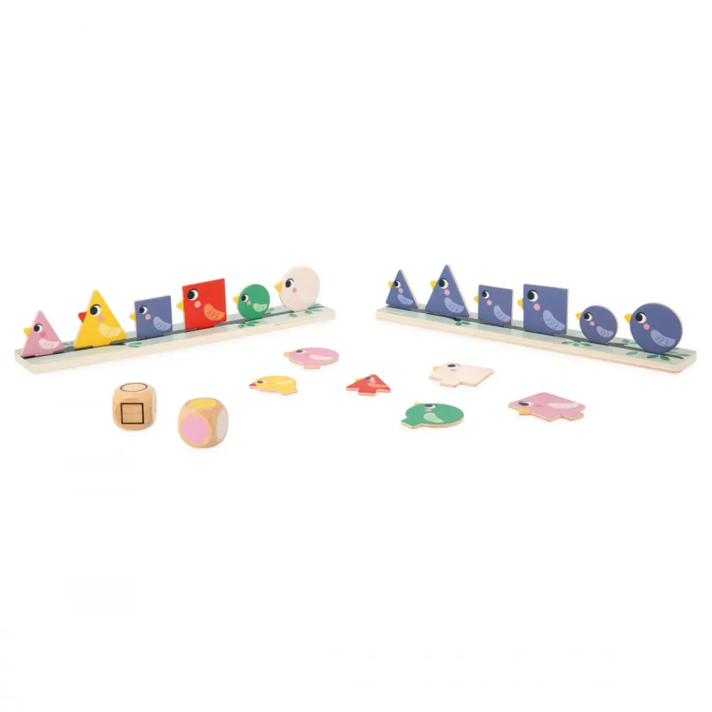 Janod Jeux Éducatifs Maternelle|Jeux Éducatifs Science & Géographie*Tri des Formes, Couleurs et Tailles - Les Oiseaux