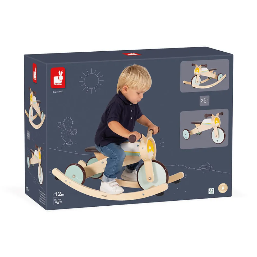 Janod Draisiennes & Accessoires|Jouets À Bascule, Porteurs & Chariots*Tricycle 2 en 1 à bascule