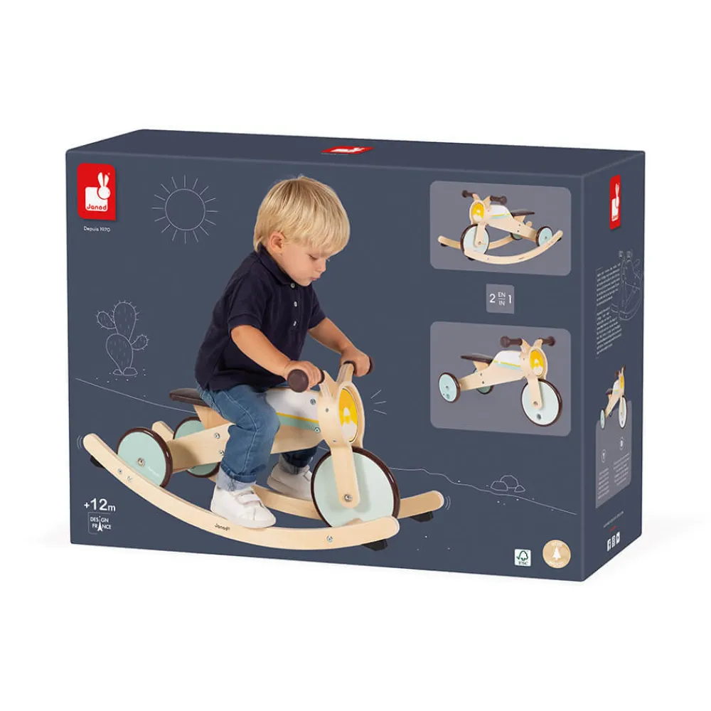 Janod Draisiennes & Accessoires|Jouets À Bascule, Porteurs & Chariots*Tricycle 2 en 1 à bascule