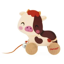Janod Tracteurs & Animaux De La Ferme|Jouets À Promener & À Pousser*Vache à Promener Ferme
