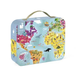 Janod Puzzles Éducatifs|Puzzles 150 À 499 Pièces*Valisette Puzzle 'Planète Bleue' 208 pièces