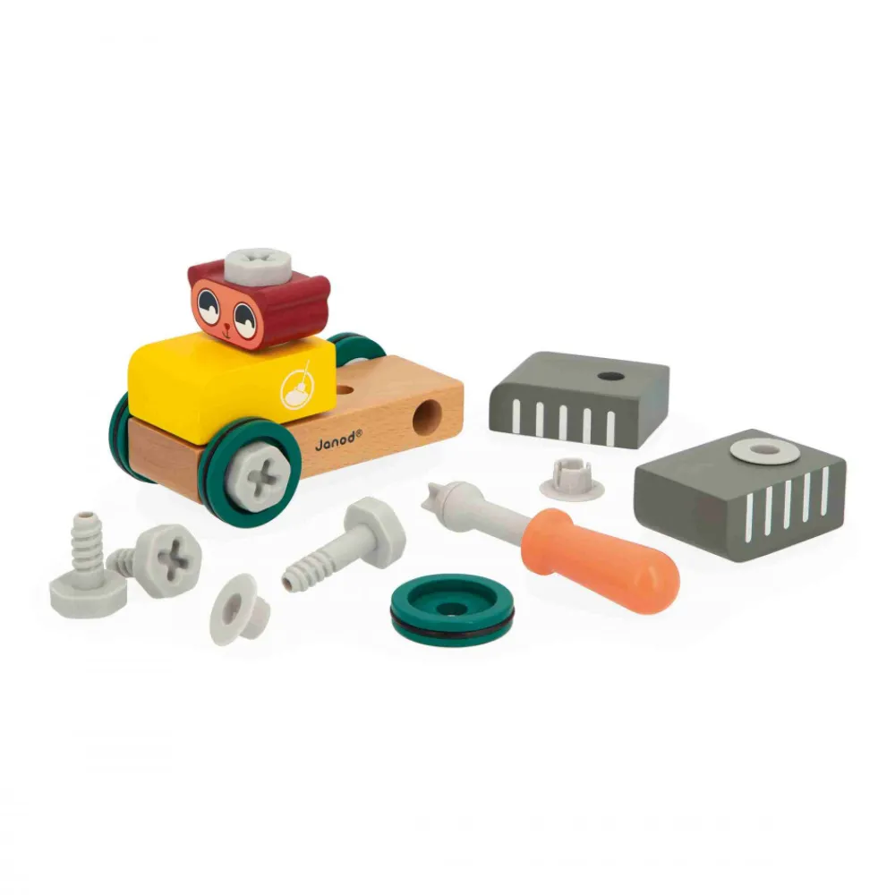 Janod Jeux De Construction|Établis, Outils & Bricolage*Voiture à Bricoler Ours Brico'Kids