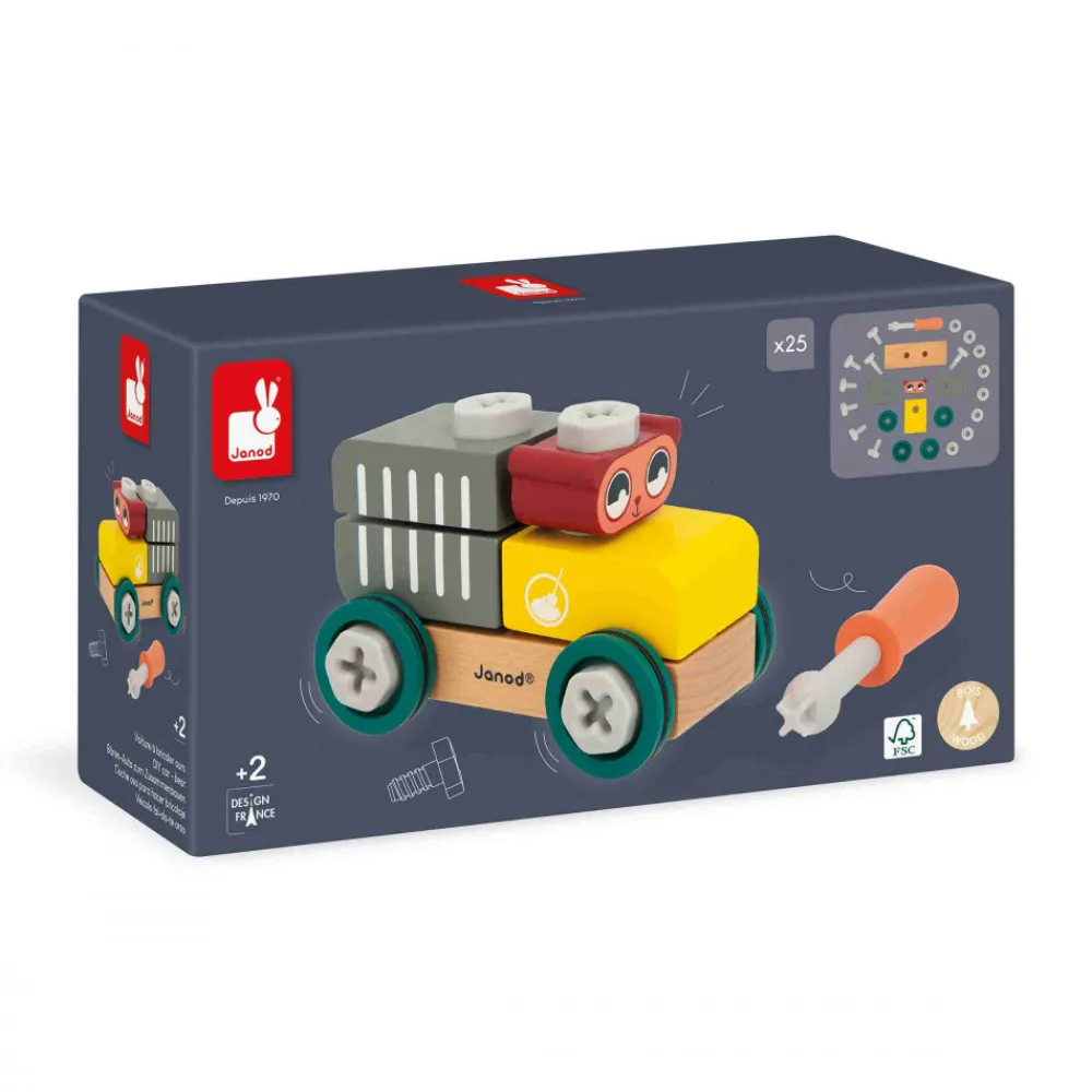 Janod Jeux De Construction|Établis, Outils & Bricolage*Voiture à Bricoler Ours Brico'Kids