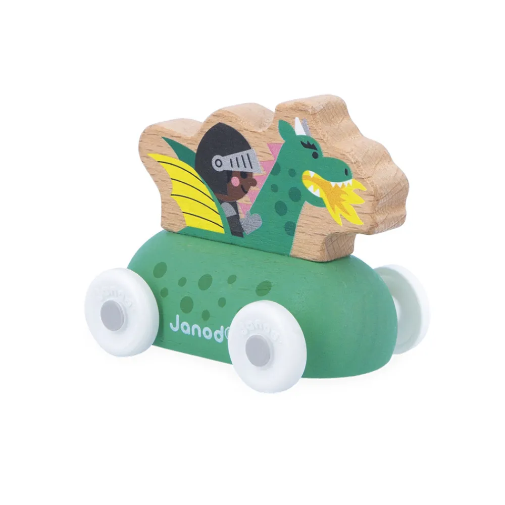 Janod Véhicules, Garages & Voitures|Trains & Véhicules*Voiture dragon en bois Royaume enchanté - Cross Roads