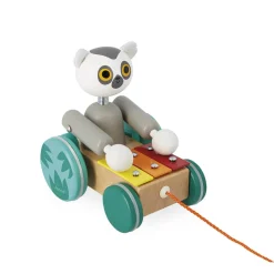 Janod Manipulation & Encastrement|Jouets À Promener & À Pousser*Xylo Lémurien à Tirer Tropik