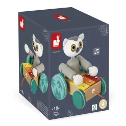Janod Manipulation & Encastrement|Jouets À Promener & À Pousser*Xylo Lémurien à Tirer Tropik